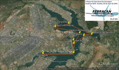 Percurso Copa Brasil - Brasília