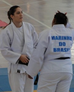 Campeã mundial de judô, Mayra Aguiar treina no Cefan (Foto: Helena Rebello)
