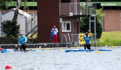 Isaquias e Erlon disputaram a eliminatória 3 do C2 1000m